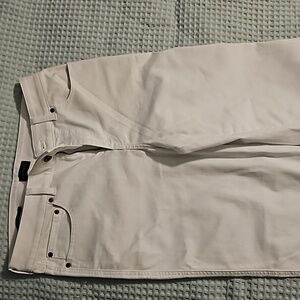 Talbots 8 white ankle jean EUC